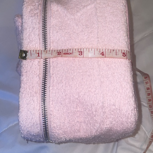 NWT MACYS π terry train case link bath/makeup accessory interior pockets pretty - Picture 9 of 14